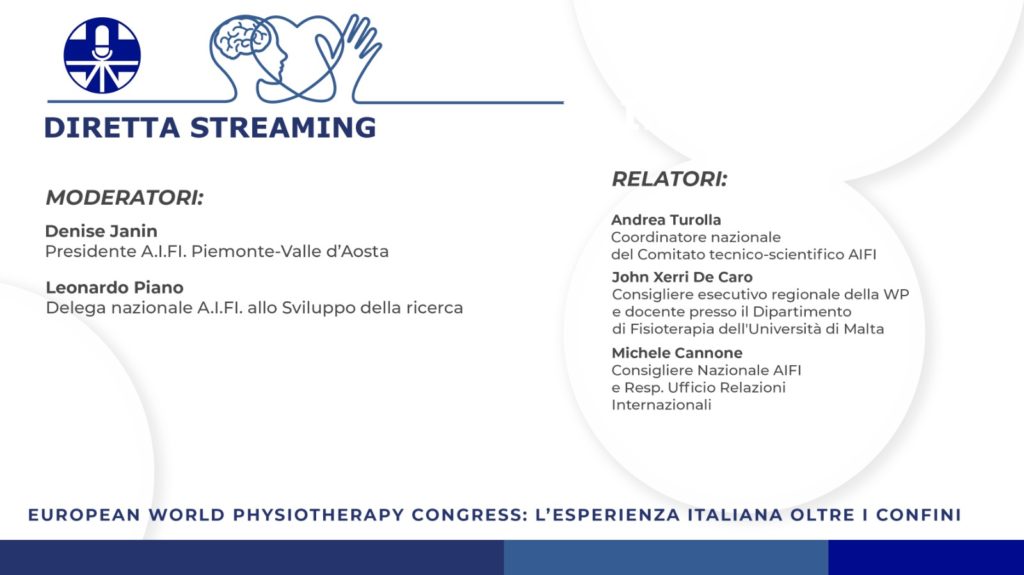 European World Physiotherapy Congress: l’esperienza italiana oltre i confini.