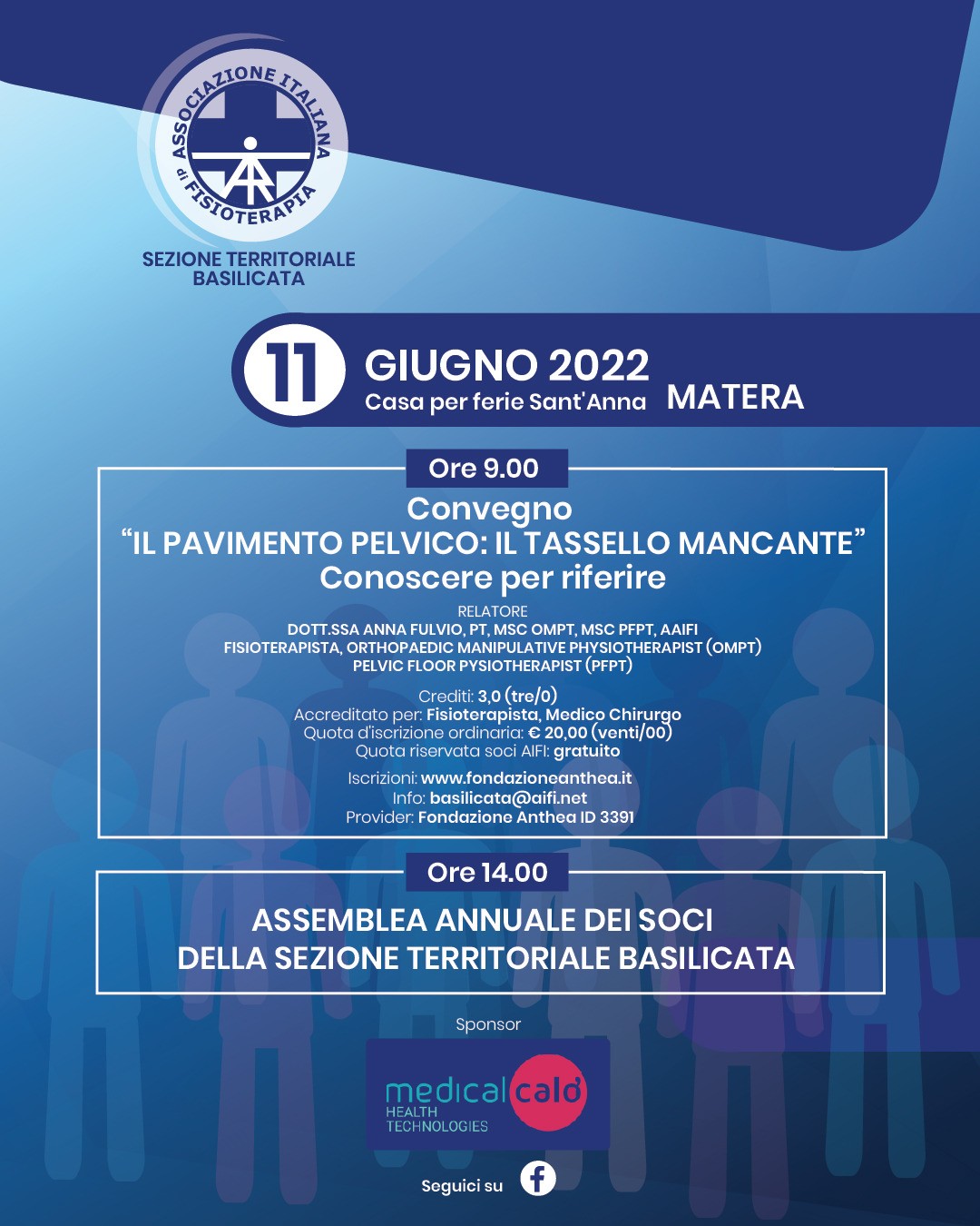 Evento formativo ECM “Il pavimento pelvico: il tassello mancante”, 11 giugno 2022, Matera