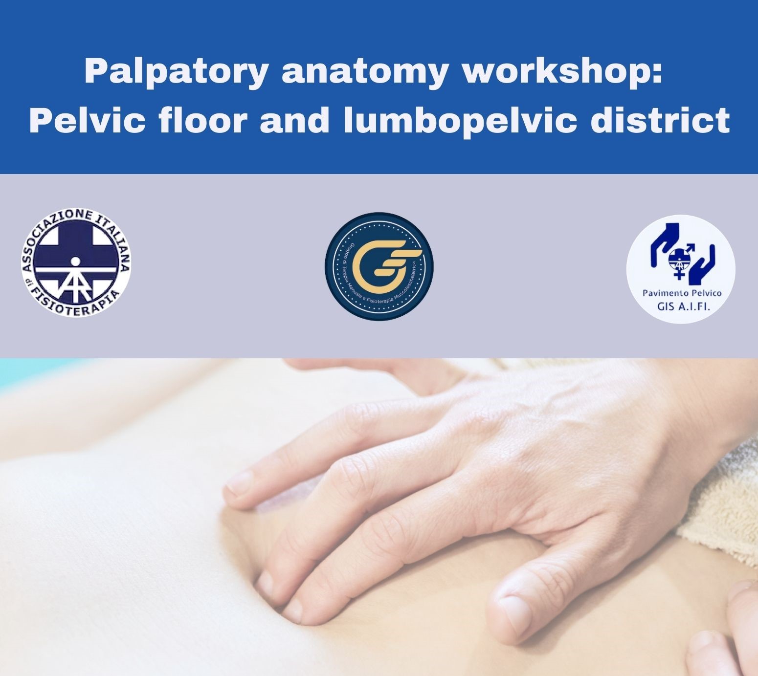 anatomia palpatoria,pavimento pelvico,terapia manuale,workshop